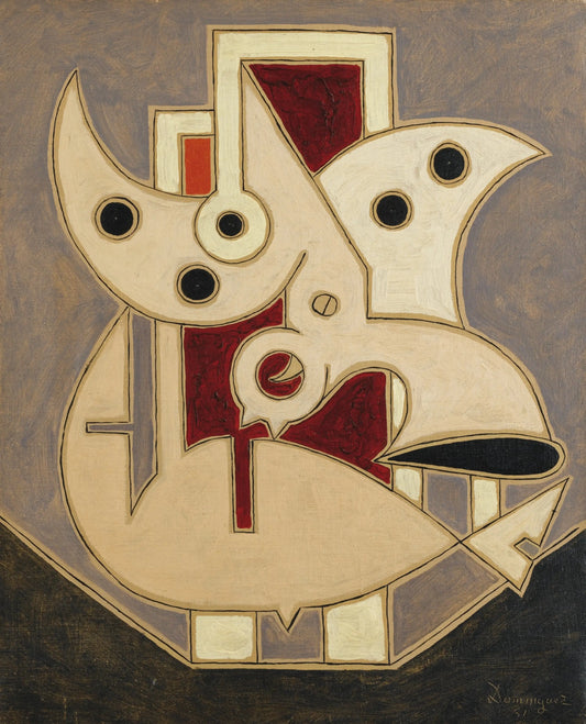 {{ product_title }} Fine Art Print | {{ product_vendor }} Jakero77 Oscar Dominguez - Revolver Fantastique (1951) Signed - 17" x 22" Fine Art Print Art Print  Jakero77