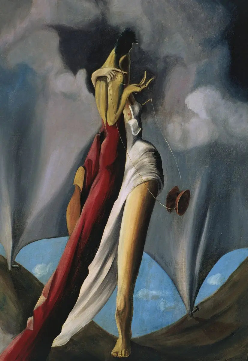 {{ product_title }} Fine Art Print | {{ product_vendor }} Jakero77 Oscar Dominguez - The Couple (1937) Signed - 17" x 22" Fine Art Print Art Print  Jakero77