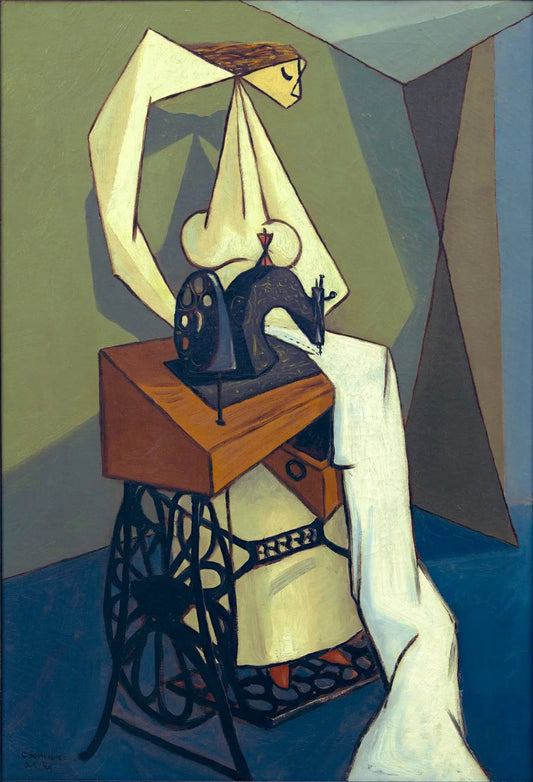 {{ product_title }} Fine Art Print | {{ product_vendor }} Jakero77 Oscar Dominguez - The Dressmaker (1943) Signed - 17" x 22" Fine Art Print Art Print  Jakero77