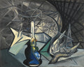 {{ product_title }} Fine Art Print | {{ product_vendor }} Jakero77 Oscar Dominguez - The Oil Lamp and the Dove 1942 Signed - 17"x22" Fine Art Print Art Print  Jakero77