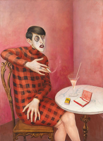 {{ product_title }} Fine Art Print | {{ product_vendor }} Jakero77 Otto Dix - Portrait of Journalist Sylvia von Harden (1926) - 17" x 22" Art Print Art Print  Jakero77