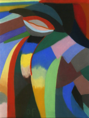 {{ product_title }} Fine Art Print | {{ product_vendor }} Jakero77 Otto Freundlich - Abstract Composition (1919) Initialed - 17" x 22" Fine Art Print Art Print  Jakero77