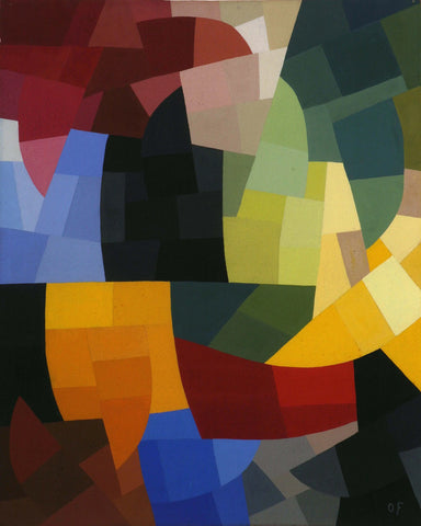 {{ product_title }} Fine Art Print | {{ product_vendor }} Jakero77 Otto Freundlich - Abstract Composition (1939) Initialed - 17"x22" Fine Art Print Art Print  Jakero77
