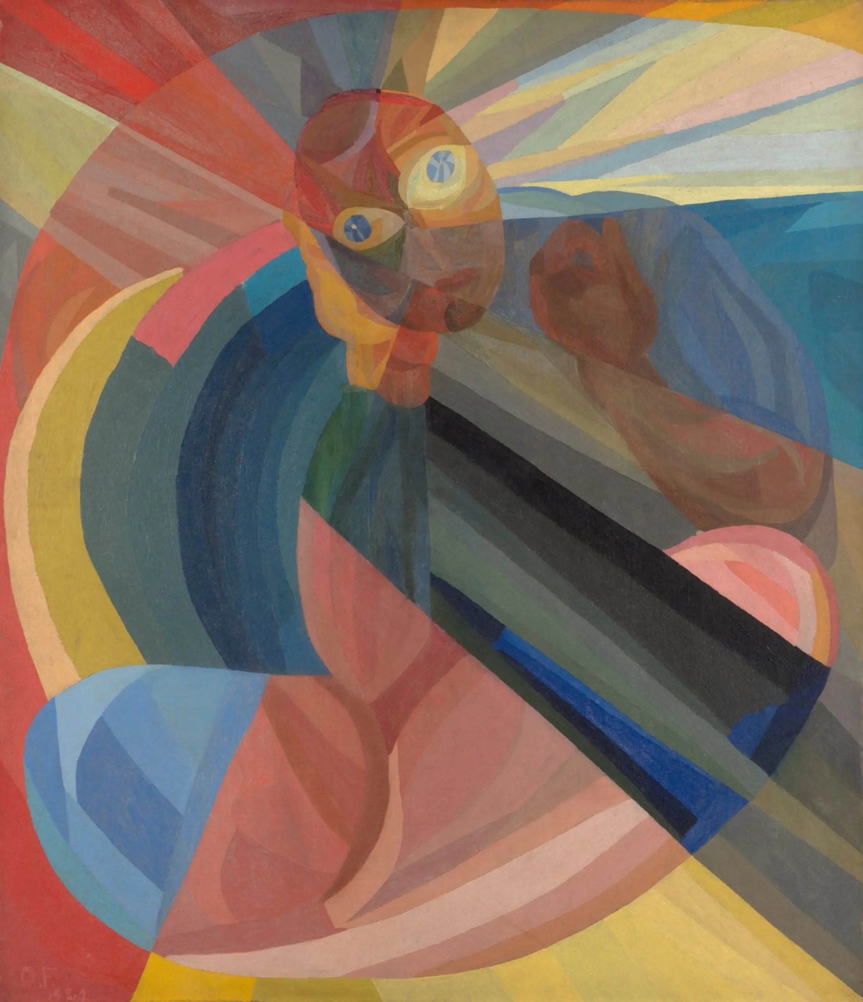 {{ product_title }} Fine Art Print | {{ product_vendor }} Jakero77 Otto Freundlich - Die Mutter (1921) Abstract Initialed - 17"x22" Fine Art Print Art Print  Jakero77