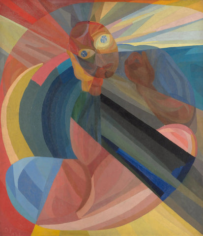 {{ product_title }} Fine Art Print | {{ product_vendor }} Jakero77 Otto Freundlich - Die Mutter (1921) Abstract Initialed - 17"x22" Fine Art Print Art Print  Jakero77
