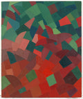 {{ product_title }} Fine Art Print | {{ product_vendor }} Jakero77 Otto Freundlich - Grün-Rot (1939) Abstract Initialed - 17" x 22" Fine Art Print Art Print  Jakero77