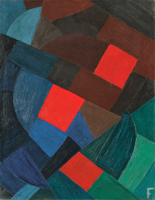 {{ product_title }} Fine Art Print | {{ product_vendor }} Jakero77 Otto Freundlich - Komposition (1935-36) Initialed - 17" x 22" Fine Art Print Art Print  Jakero77