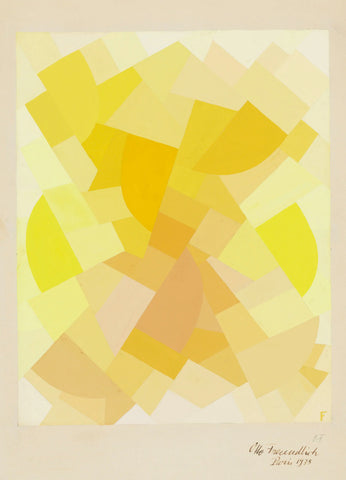 {{ product_title }} Fine Art Print | {{ product_vendor }} Jakero77 Otto Freundlich - Komposition (1938) Abstract Signed - 17" x 22" Fine Art Print Art Print  Jakero77