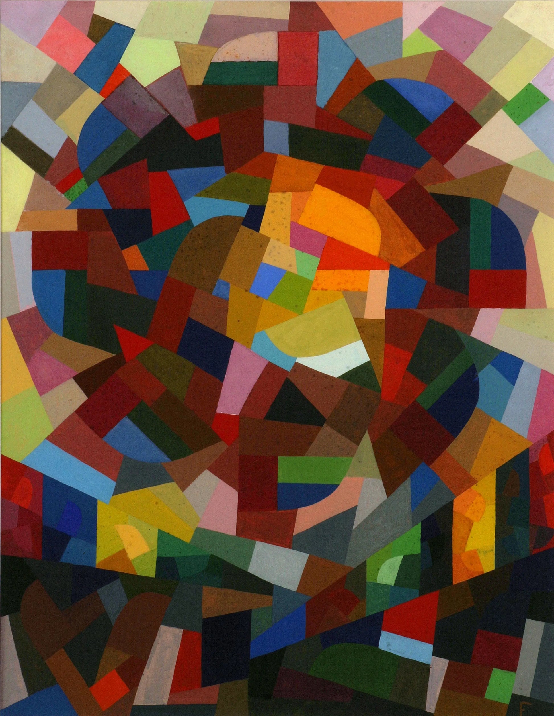 {{ product_title }} Fine Art Print | {{ product_vendor }} Jakero77 Otto Freundlich - Rosace II (1941) Initialed Abstract - 17" x 22" Fine Art Print Art Print  Jakero77