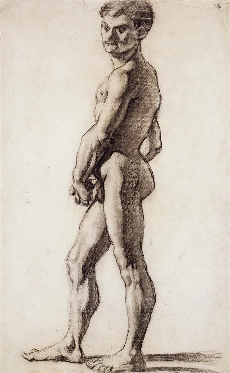 {{ product_title }} Fine Art Print | {{ product_vendor }} Jakero77 Paul Cezanne - A Male Nude (1863) Romanticism Style - 17" x 22" Fine Art Print Art Print  Jakero77
