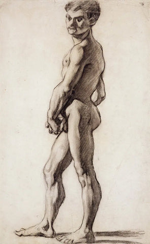 {{ product_title }} Fine Art Print | {{ product_vendor }} Jakero77 Paul Cezanne - A Male Nude (1863) Romanticism Style - 17" x 22" Fine Art Print Art Print  Jakero77