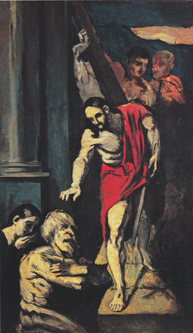 {{ product_title }} Fine Art Print | {{ product_vendor }} Jakero77 Paul Cezanne - Christ in Limbo (1867) Dark Period - 17" x 22" Fine Art Print Art Print  Jakero77