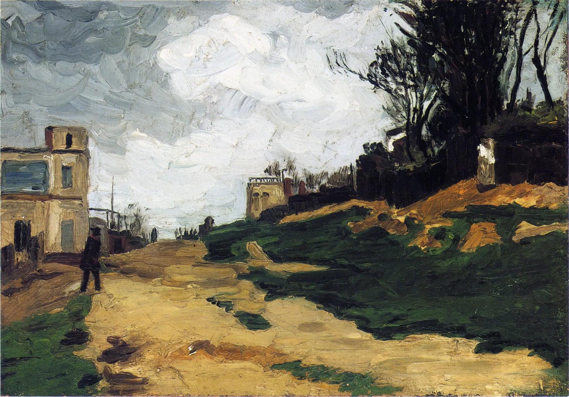 {{ product_title }} Fine Art Print | {{ product_vendor }} Jakero77 Paul Cezanne - Urban Paysage Landscape (1867) - 17" x 22" Fine Art Print Art Print  Jakero77