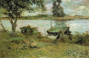 {{ product_title }} Fine Art Print | {{ product_vendor }} Jakero77 Paul Gauguin - Banks of the Oise (1881) Signed - 17" x 22" Fine Art Print Art Print  Jakero77