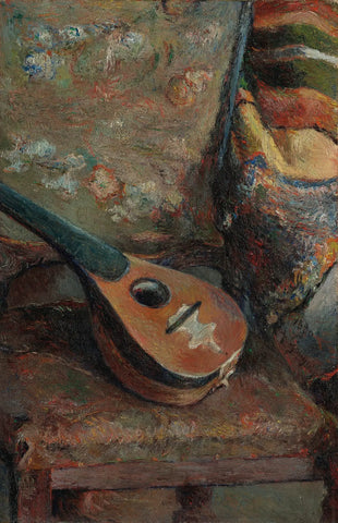{{ product_title }} Fine Art Print | {{ product_vendor }} Jakero77 Paul Gauguin - Mandolin on a Chair (1880) Signed - 17" x 22" Fine Art Print Art Print  Jakero77