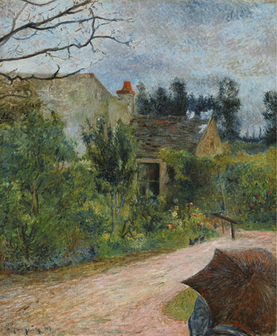 {{ product_title }} Fine Art Print | {{ product_vendor }} Jakero77 Paul Gauguin - Pissarro's Garden, Pontoise (1881) Signed - 17" x 22" Fine Art Print Art Print  Jakero77