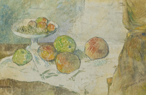 {{ product_title }} Fine Art Print | {{ product_vendor }} Jakero77 Paul Gauguin - Still Life with Fruit Plate (1880) Signed - 17" x 22" Fine Art Print Art Print  Jakero77
