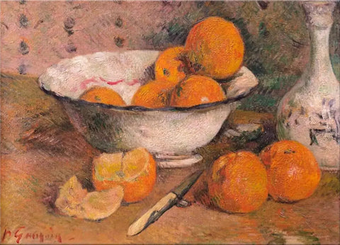 {{ product_title }} Fine Art Print | {{ product_vendor }} Jakero77 Paul Gauguin - Still Life with Oranges (1881) Signed - 17" x 22" Fine Art Print Art Print  Jakero77