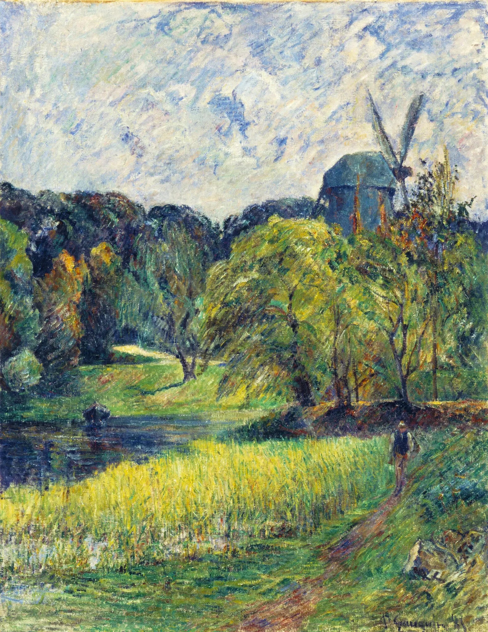 {{ product_title }} Fine Art Print | {{ product_vendor }} Jakero77 Paul Gauguin - The Queen's Mill, France (1881) Signed - 17" x 22" Fine Art Print Art Print  Jakero77