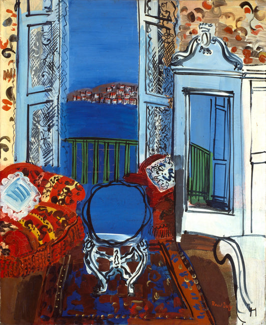 {{ product_title }} Fine Art Print | {{ product_vendor }} Jakero77 Raoul Dufy - Open Window, Nice (1928) Signed - 17" x 22" Fine Art Print Art Print  Jakero77