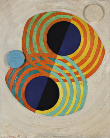 {{ product_title }} Fine Art Print | {{ product_vendor }} Jakero77 Robert Delaunay - Relief Rhythms (1932) Abstract - 17" x 22" Fine Art Print Art Print  Jakero77