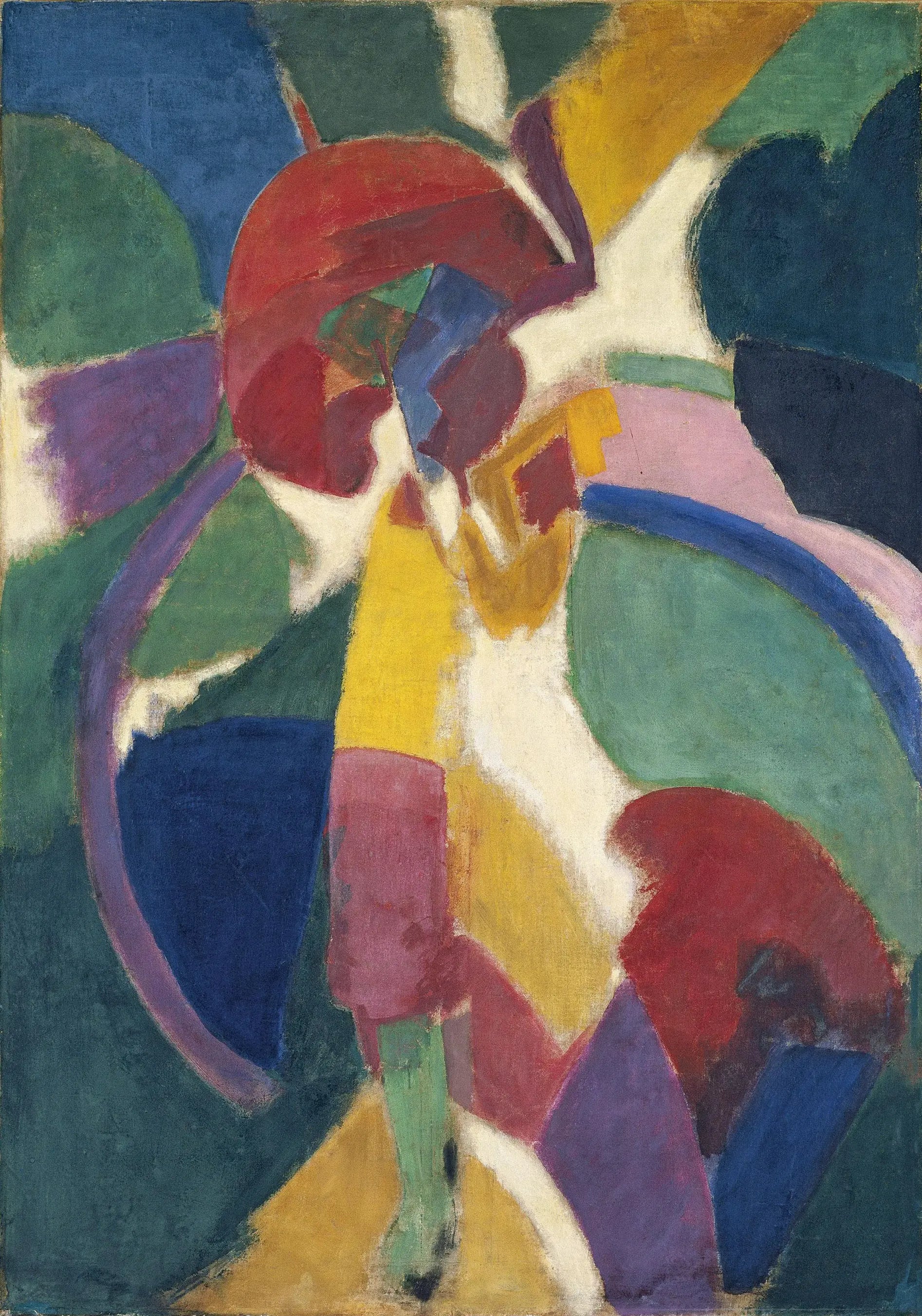 {{ product_title }} Fine Art Print | {{ product_vendor }} Jakero77 Robert Delaunay - Woman with a Parasol (1913) - 17" x 22" Fine Art Print Art Print  Jakero77