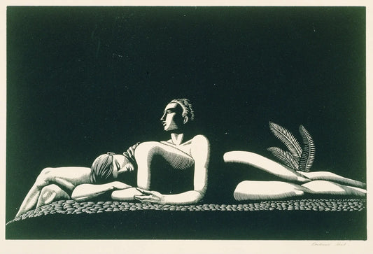 {{ product_title }} Fine Art Print | {{ product_vendor }} Jakero77 Rockwell Kent - The Lovers (1928) Signed - 17" x 22" Fine Art Print Art Print  Jakero77