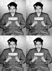 {{ product_title }} Fine Art Print | {{ product_vendor }} Jakero77 Rosa Parks Mugshot Civil Rights (1956) Joe Rogan Podcast - 17"x22" Fine Art Print Art Print  Jakero77