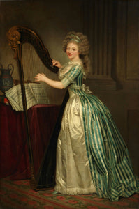 {{ product_title }} Fine Art Print | {{ product_vendor }} Jakero77 Rose-Adélaïde Ducreux - Self-Portrait with a Harp (1791) - 17" x 22" Fine Art Print Art Print  Jakero77