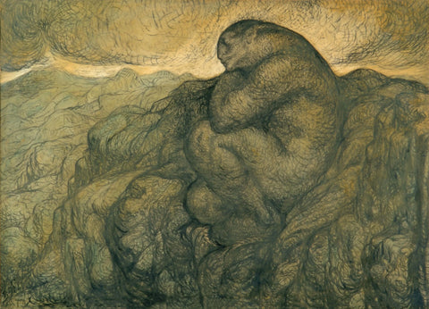 {{ product_title }} Fine Art Print | {{ product_vendor }} Jakero77 Rose O'Neill - Man and Earth (1921) - 17" x 22" Fine Art Print Art Print  Jakero77