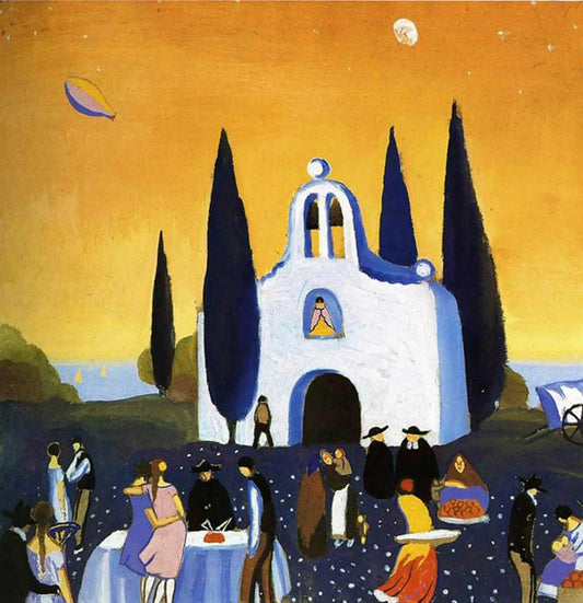{{ product_title }} Fine Art Print | {{ product_vendor }} Jakero77 Salvador Dali - Romeria Pilgrimage (1921) - 17" x 22" Fine Art Print Art Print  Jakero77