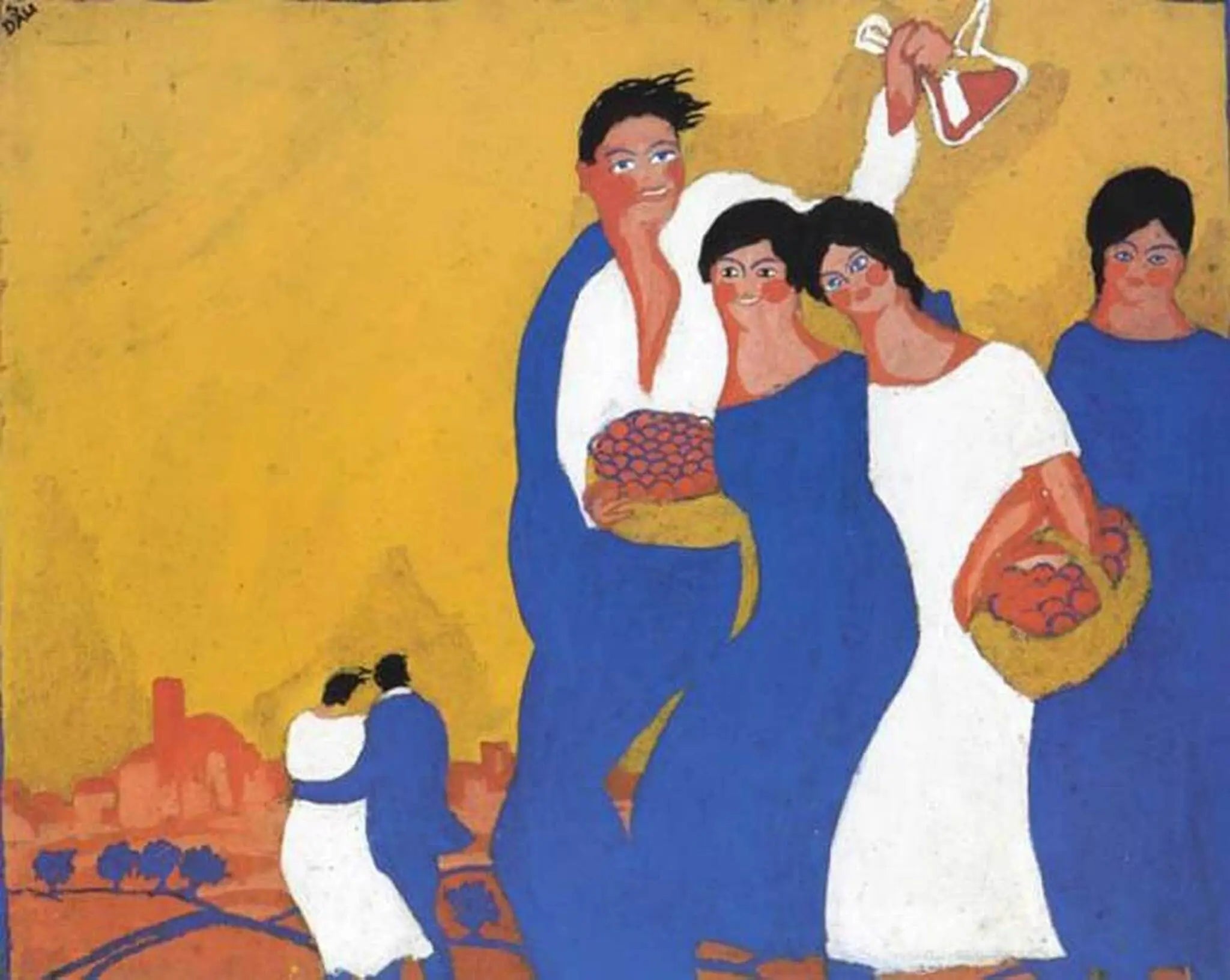 {{ product_title }} Fine Art Print | {{ product_vendor }} Jakero77 Salvador Dali - Santa Creus Festival in Figueras 1921 - 17" x 22" Fine Art Print Art Print  Jakero77