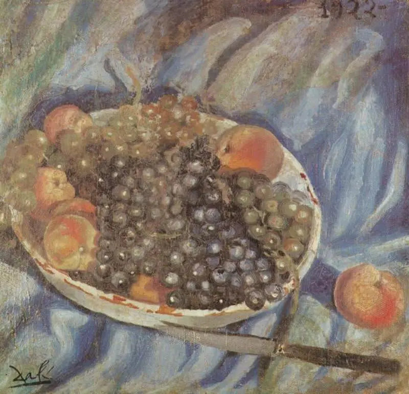 {{ product_title }} Fine Art Print | {{ product_vendor }} Jakero77 Salvador Dali - Still Life, Grapes (1922) Signed - 17" x 22" Fine Art Print Art Print  Jakero77