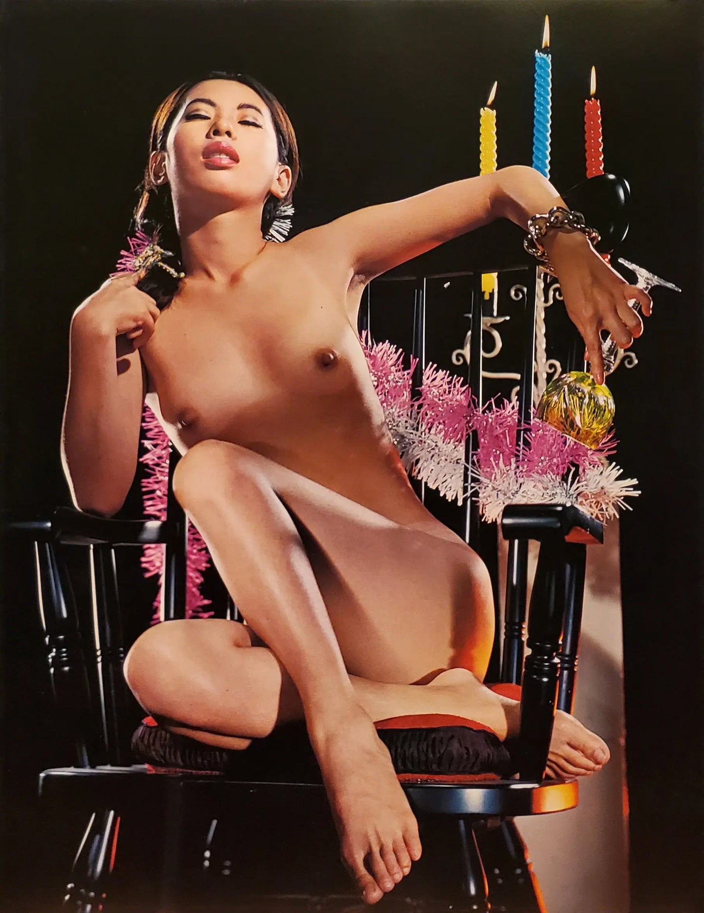 {{ product_title }} Fine Art Print | {{ product_vendor }} Jakero77 Susumu Matsushima 1960s Nude Japanese Female in Chair - 17" x 22" Fine Art Print Art Print  Jakero77