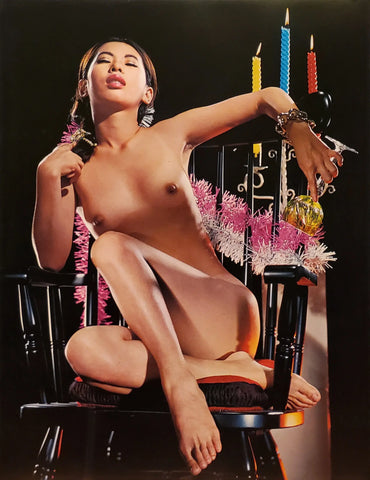 {{ product_title }} Fine Art Print | {{ product_vendor }} Jakero77 Susumu Matsushima 1960s Nude Japanese Female in Chair - 17" x 22" Fine Art Print Art Print  Jakero77