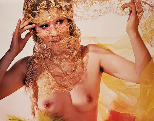 {{ product_title }} Fine Art Print | {{ product_vendor }} Jakero77 Susumu Matsushima Nude Japanese Girl Veil Hairy Underarms - 17" x 22" Art Print Art Print  Jakero77