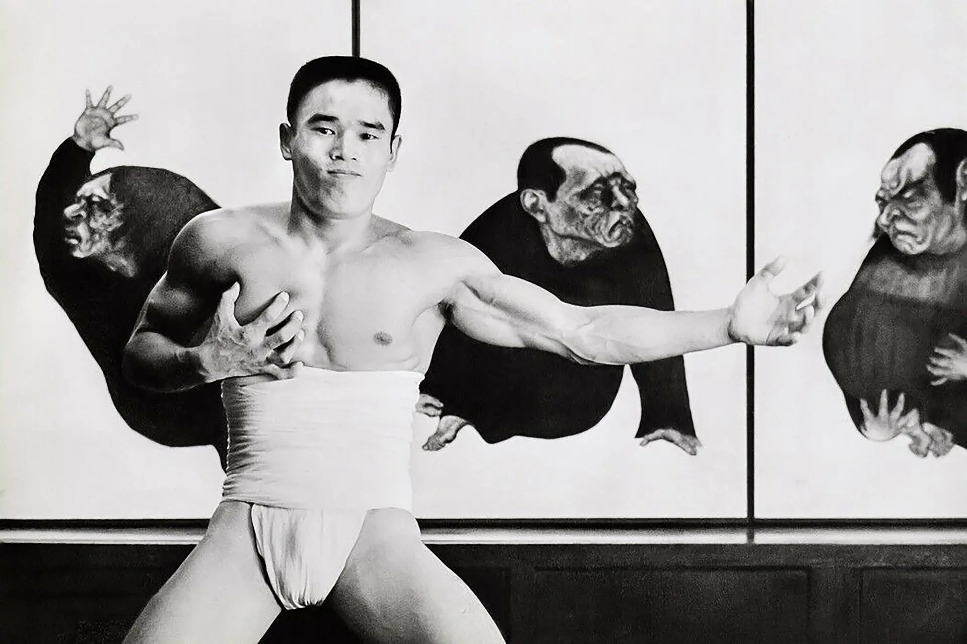 {{ product_title }} Fine Art Print | {{ product_vendor }} Jakero77 Tamotsu Yato - Japanese Male Semi Nude Martial Arts Gay (1972) - 17"x22" Art Print Art Print  Jakero77