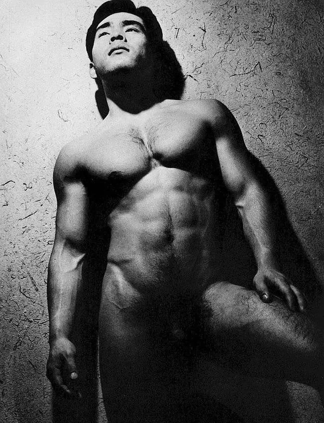 {{ product_title }} Fine Art Print | {{ product_vendor }} Jakero77 Tamotsu Yato - Nude Japanese Male Muscle (1971) Gay Interest - 17" x 22" Art Print Art Print  Jakero77