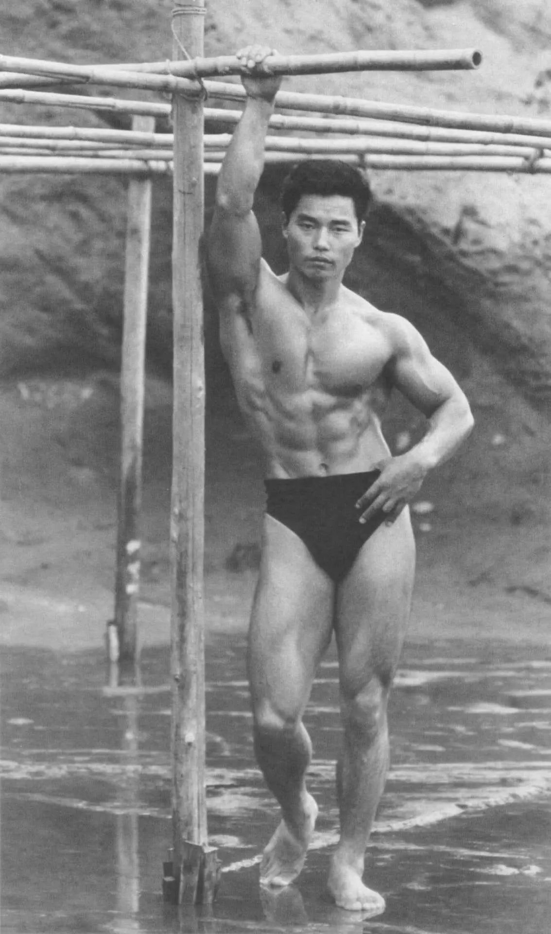 {{ product_title }} Fine Art Print | {{ product_vendor }} Jakero77 Tamotsu Yato Vintage Nude Japanese Ripped Male Gay Interest - 17" x 22" Art Print Art Print  Jakero77