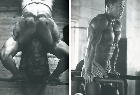 {{ product_title }} Fine Art Print | {{ product_vendor }} Jakero77 Tamotsu Yato - Young Samurai Japanese Bodybuilders 60s - 17" x 22" Fine Art Print Art Print  Jakero77