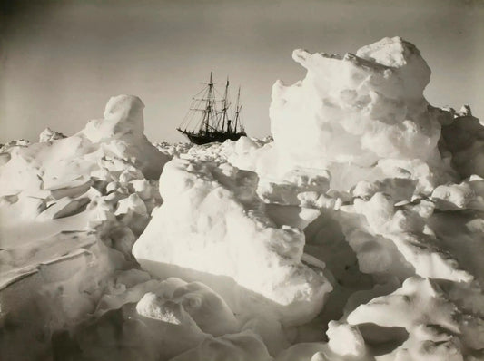 {{ product_title }} Fine Art Print | {{ product_vendor }} Jakero77 The Endurance Ship in Ice, Ernest Shackleton Expedition (1915) - 17" x 22" Print Art Print  Jakero77