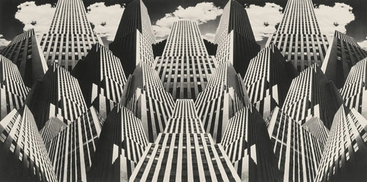 {{ product_title }} Fine Art Print | {{ product_vendor }} Jakero77 Thurman Rotan - Skyscrapers (1932) New York City - 17" x 22" Fine Art Print Art Print  Jakero77