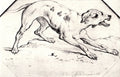{{ product_title }} Fine Art Print | {{ product_vendor }} Jakero77 Vincent Van Gogh - Dog Snarling & Barking (1862) Signed - 17" x 22" Fine Art Print Art Print  Jakero77