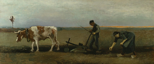 {{ product_title }} Fine Art Print | {{ product_vendor }} Jakero77 Vincent van Gogh - Potato Planting (1884) - 17" x 22" Fine Art Print Art Print  Jakero77