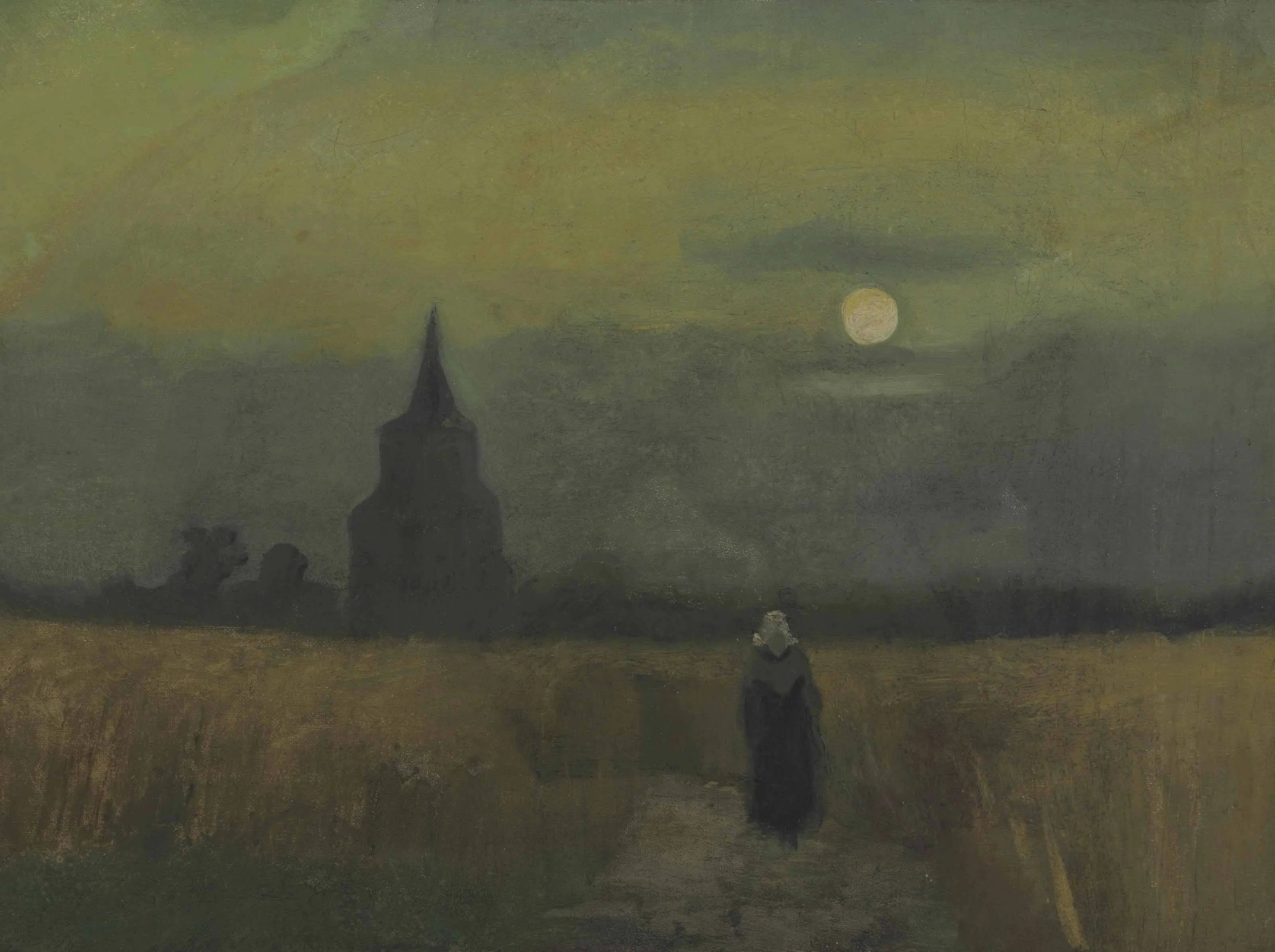 {{ product_title }} Fine Art Print | {{ product_vendor }} Jakero77 Vincent van Gogh - The Old Tower in the Fields (1884) - 17" x 22" Fine Art Print Art Print  Jakero77