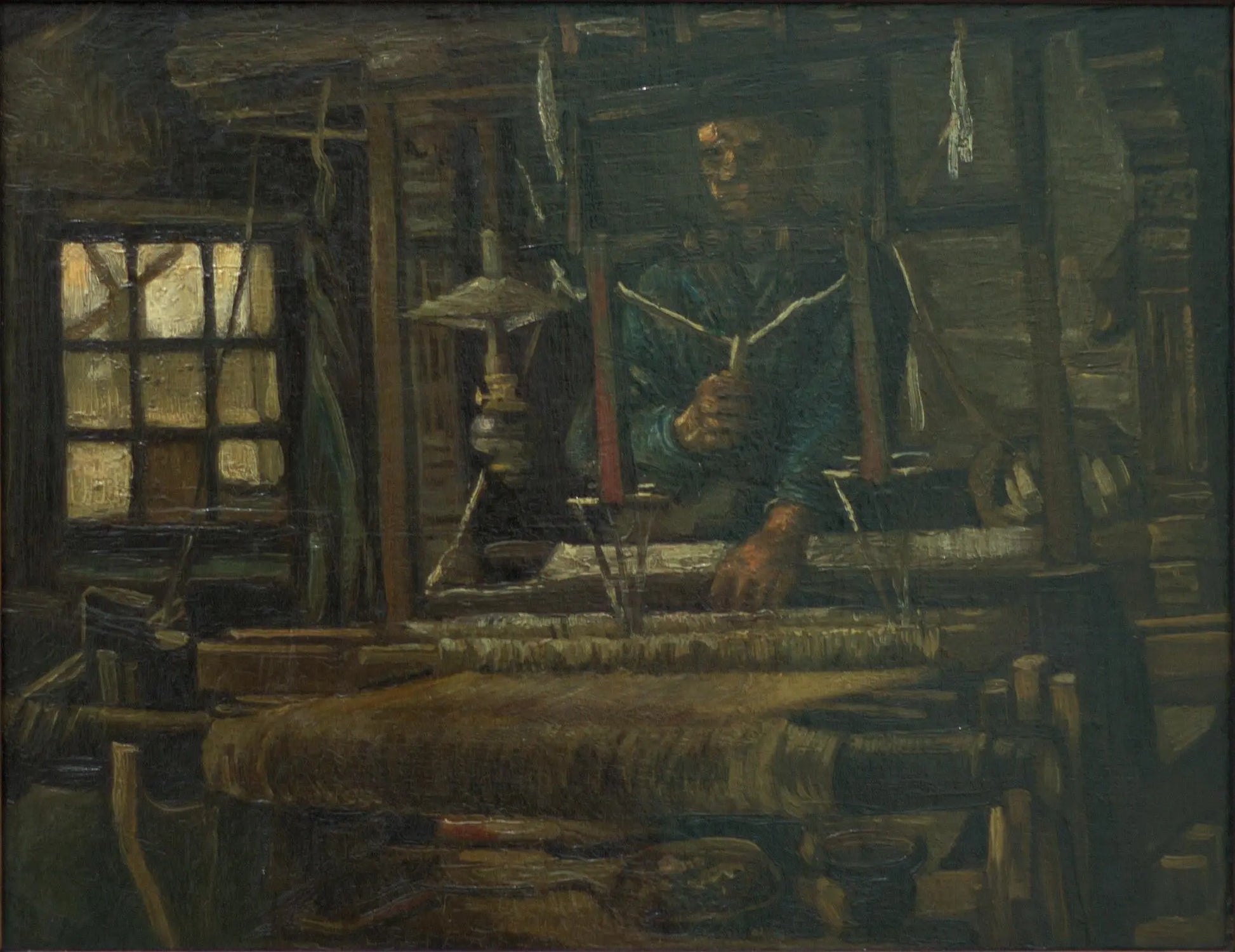 {{ product_title }} Fine Art Print | {{ product_vendor }} Jakero77 Vincent van Gogh - Weaver, Seen from the Front (1884) - 17" x 22" Fine Art Print Art Print  Jakero77
