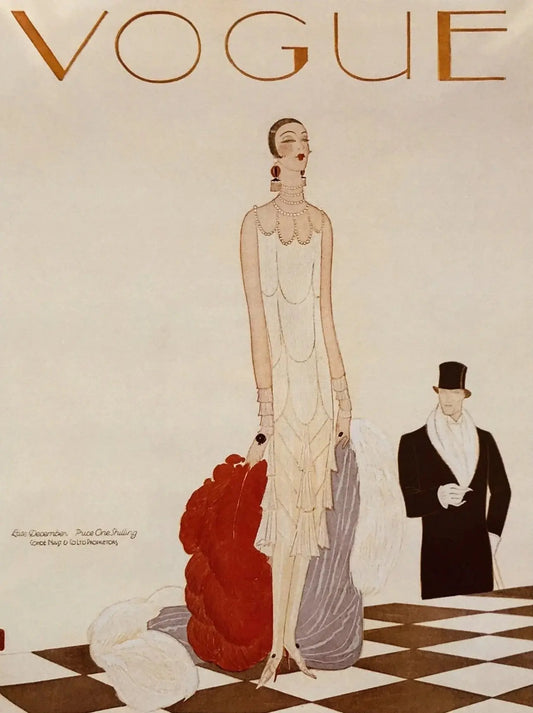 {{ product_title }} Fine Art Print | {{ product_vendor }} Jakero77 Vintage Vogue Jazz Era Fashion Cover (1925) Art Deco - 17" x 22" Fine Art Print Art Print  Jakero77