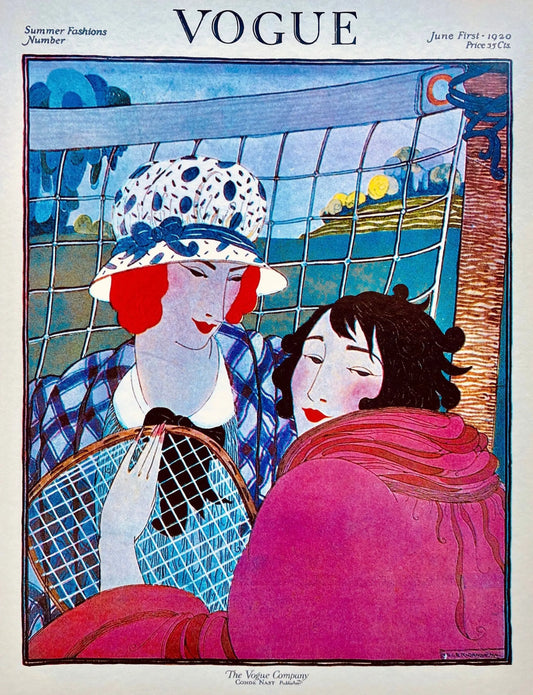 {{ product_title }} Fine Art Print | {{ product_vendor }} Jakero77 Vintage Vogue Summer Fashion Advertising (1920) - 17" x 22" Fine Art Print Art Print  Jakero77