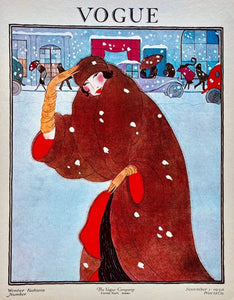 {{ product_title }} Fine Art Print | {{ product_vendor }} Jakero77 Vogue Cover Art Winter Fashions (1920) Art Deco - 17" x 22" Fine Art Print Art Print  Jakero77