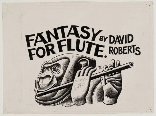 {{ product_title }} Fine Art Print | {{ product_vendor }} Jakero77 William Roberts - Fantasy For Flute (1942) Signed - 17" x 22" Fine Art Print Art Print  Jakero77